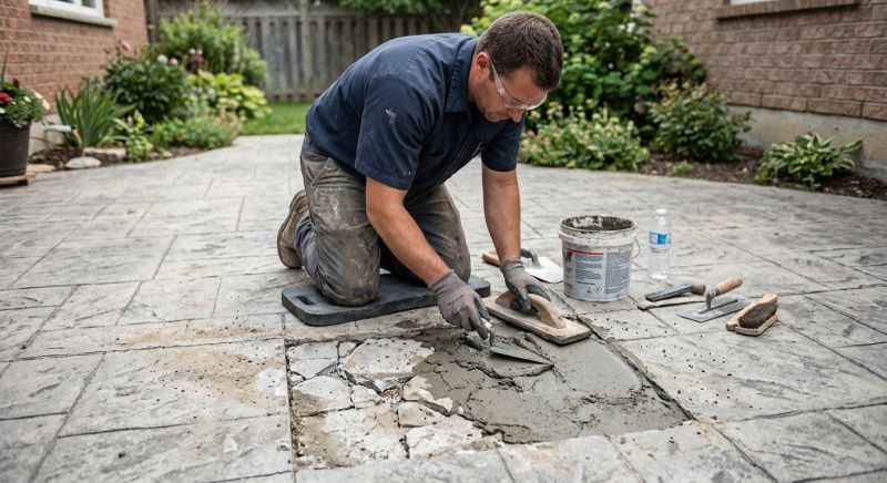 Decorative Concrete Repair in Canton, MI